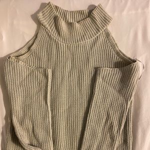 Missguided cold shoulder knit sweater